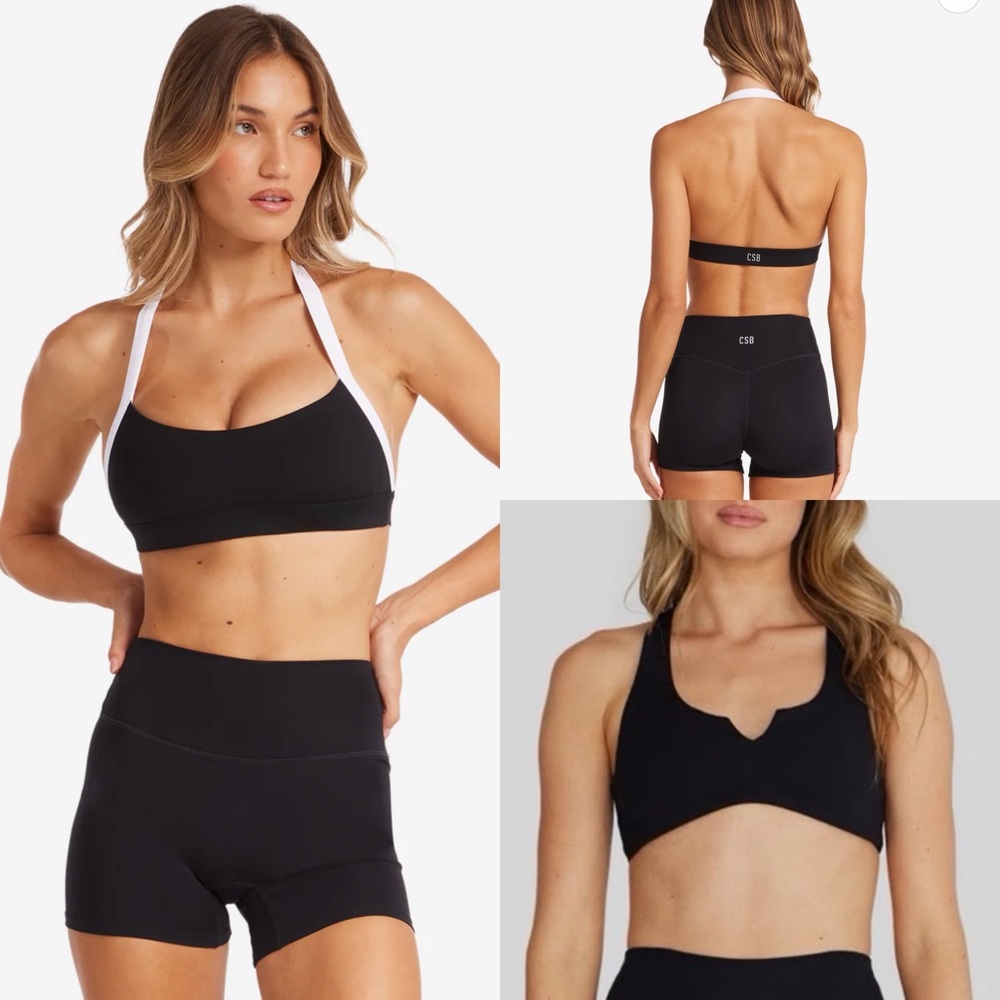 Csb Crop Shop Boutique 3 Piece Black Bundle xs